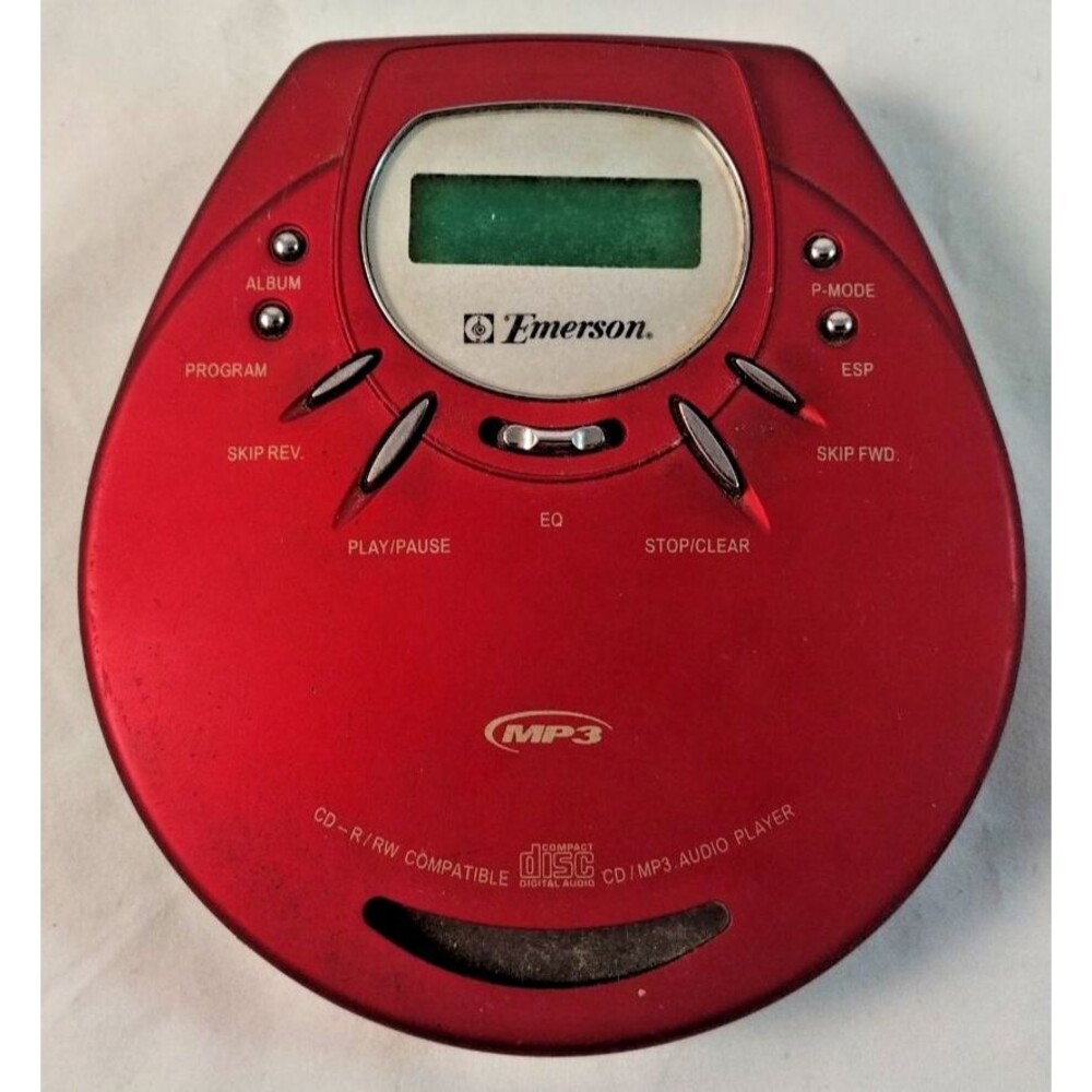 Emerson CD Portable Compact Disc Player MP-3 CD-R RW Untested. Parts.